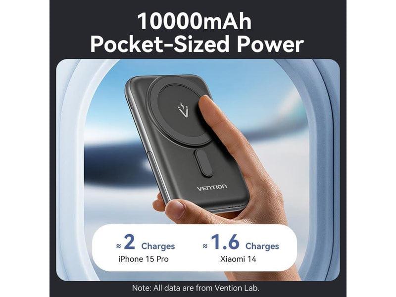 Vention Magnetic Powerbank FHNB0 20W 10000 mAh (black) - 10000 mAh