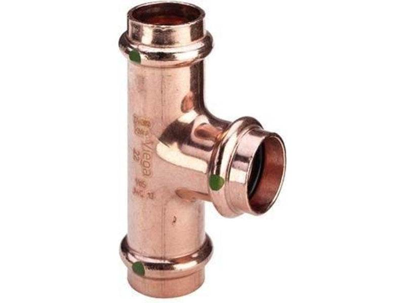 Viega Profipress T-piece 28 x 22 x 28 mm copper