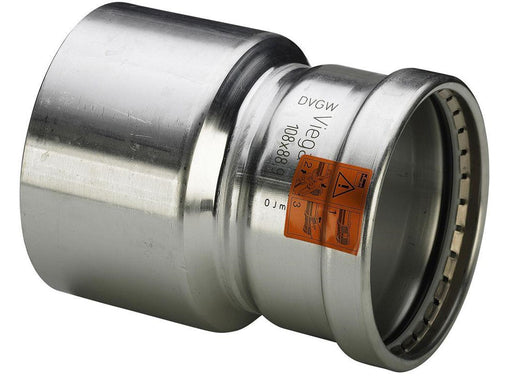 Viega Sanpress Inox XL reduction 88.9 x 76.1 mm stainless steel
