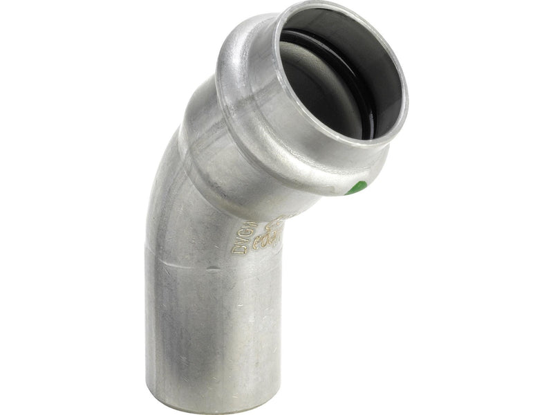 Viega Sanpress Inox bend 45° 18 Stainless steel/bright 435394