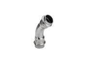 Viega Sanpress Inox bend 45° 22 Stainless steel/bright 435790