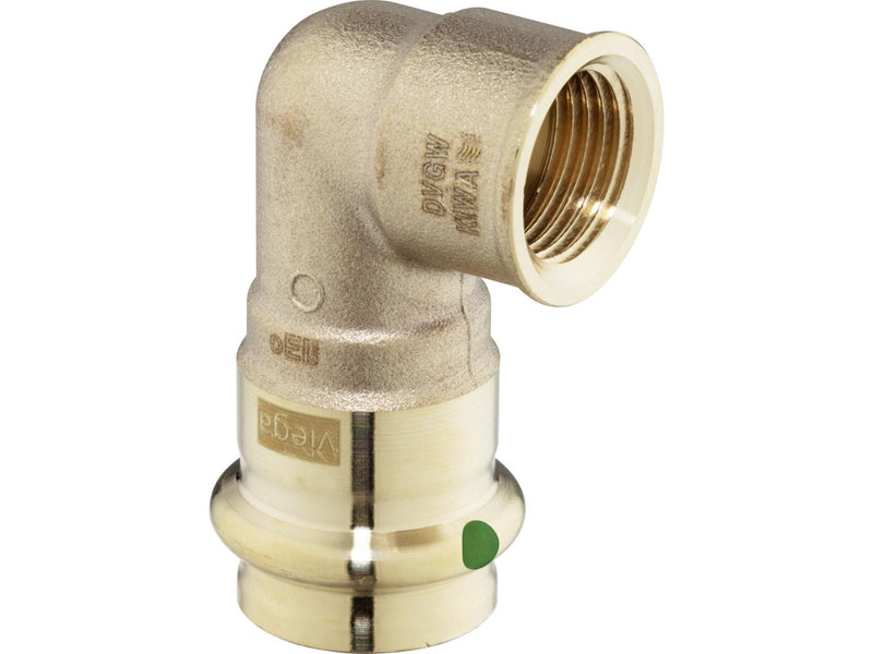 Viega Sanpress transition angle 90° 22 x 3/4" gunmetal