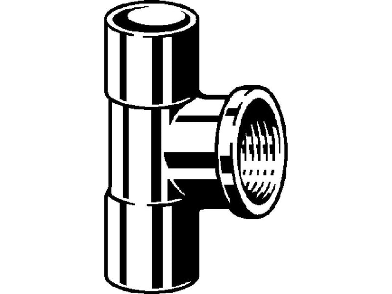 Viega T-piece 15 x 1/2" x 15 mm gunmetal