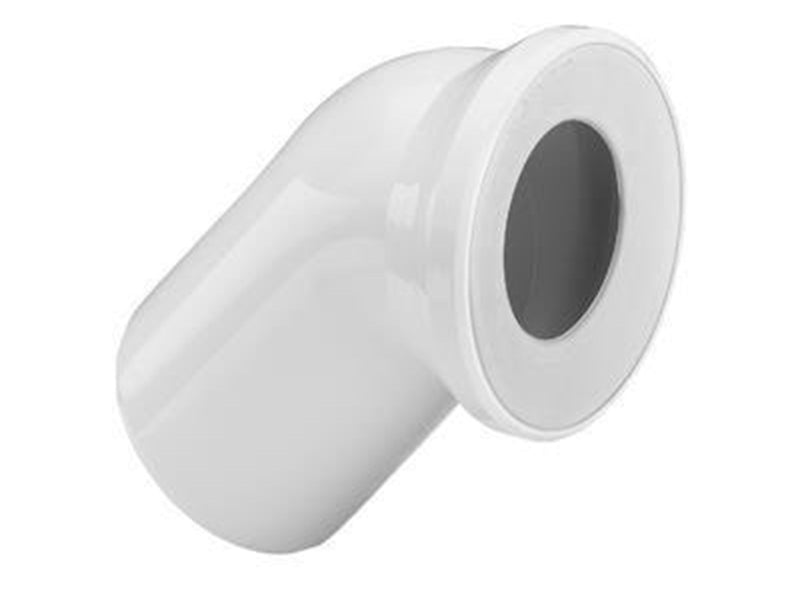 Viega Toilet bend 45° plastic/white
