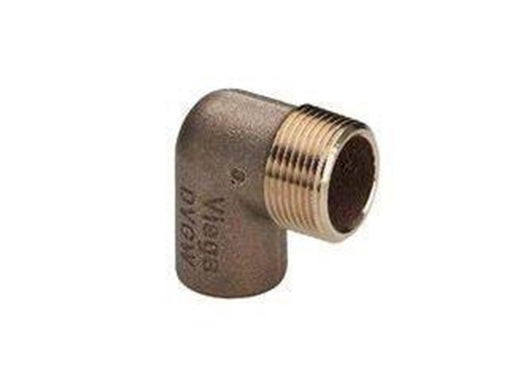 Viega Transition angle 90° sleeve/nipple 15 mm x 1/2" gunmetal