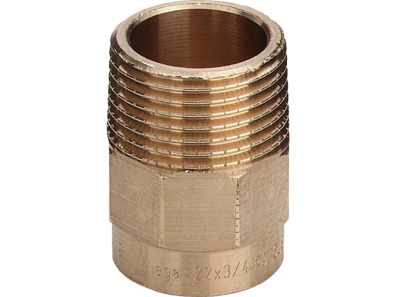 Viega Transition sleeve/nipple 15 mm x 3/8" gunmetal