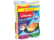 Vileda Pur Active Colour - 4 pcs