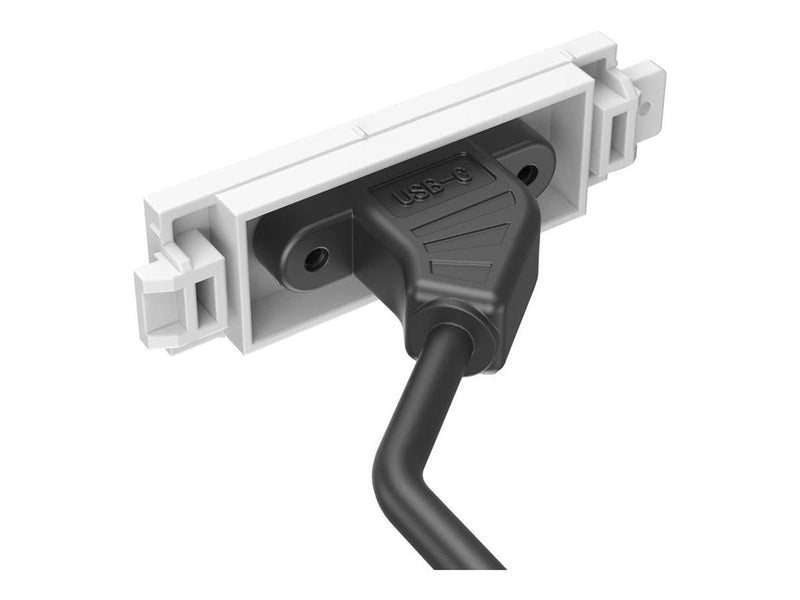 Vision TechConnect 3 modular facility plate kit with snap-ins and cables