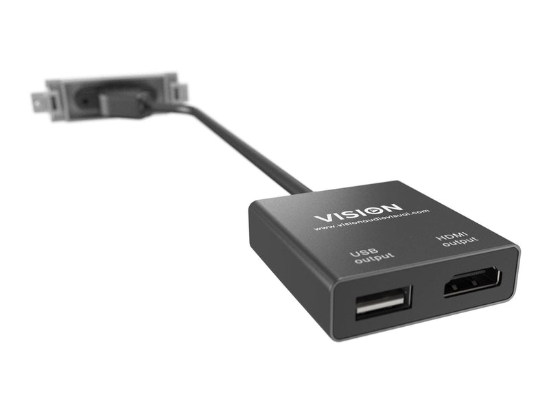 Vision TechConnect 3 modular facility plate kit with snap-ins and cables