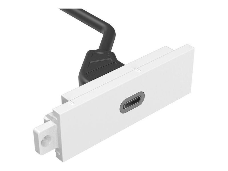 Vision TechConnect 3 modular facility plate kit with snap-ins and cables