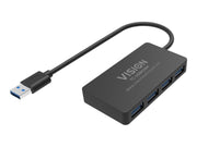 Vision - hub - 4 ports USB-Hubs - USB 3.2 - 4 - Schwarz