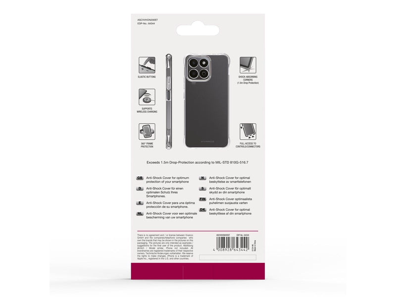 Vivanco Anti-Shock Case Honor 200 Smart Clear