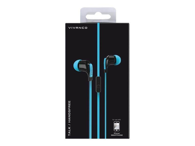 Vivanco In-Ear Plugin Smartphone Headset Blue