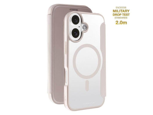 Vivanco Mag Wallet for iPhone 16 - Greige