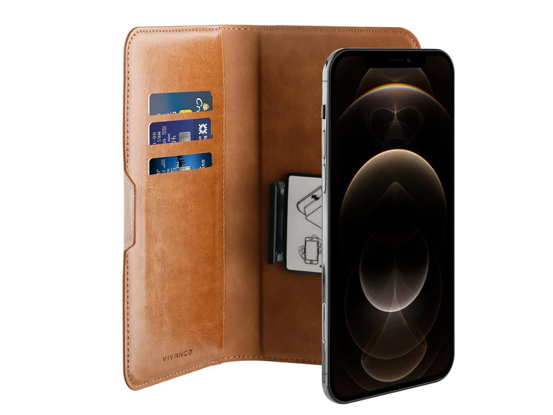 Vivanco Universal XL 3-card Wallet Case Brown