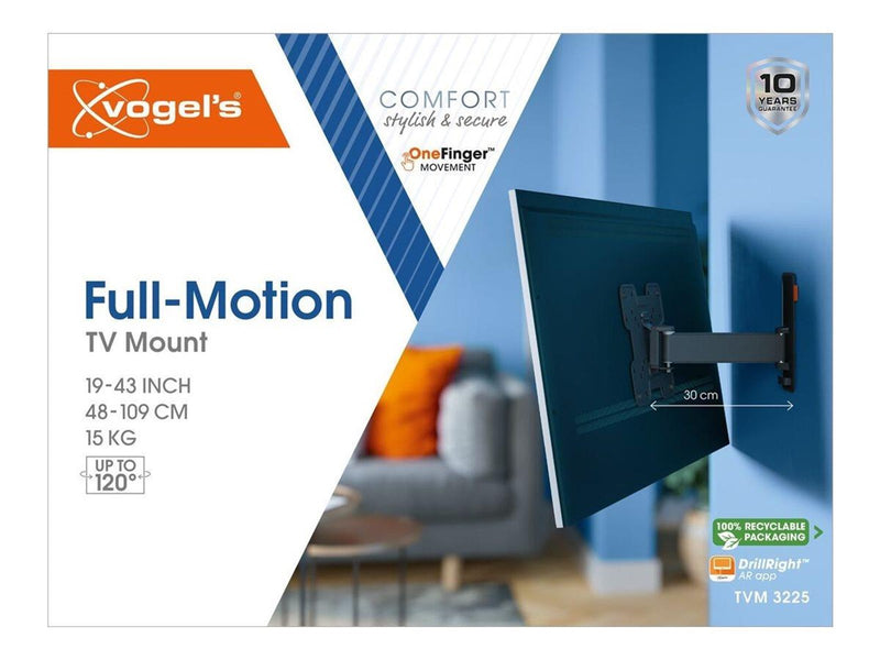Vogel's Comfort TVM 3225 mounting kit - full-motion - for flat panel - black