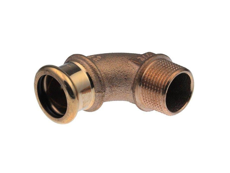 Vsh Fabrieken Xpress copper angle adapter 90 deg. fm 22xr3/4
