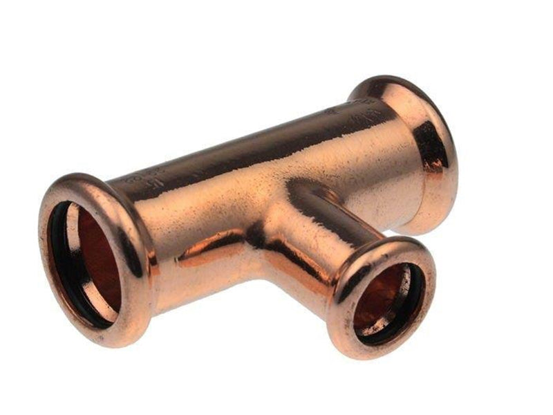 Vsh Fabrieken Xpress copper reduced t-piece fff 22x15x22
