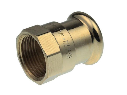 Vsh Fabrieken Xpress copper straight connector vsh female / female 28mmx3 / 4 cu