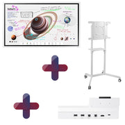 Samsung Flip Pro WM55B Flipchart 138,7 cm 55 Zoll + Peerless TRVT-FLIP2 mobiler Rollwagen + Samsung Flip Pro Tray CY-TF6