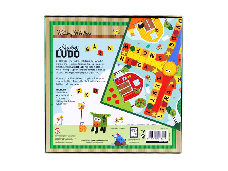 Wacky Wonders - Alfabet Ludo Brætspil (DK)