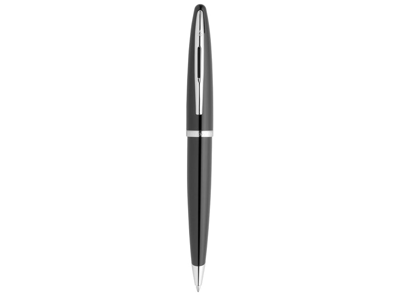 Waterman Carène Black Sea Kugelschreiber | hochglänzend Schwarz mit Palladiumzierteilen | mittlere Schreibspitze | blaue Tinte | Geschenkbox