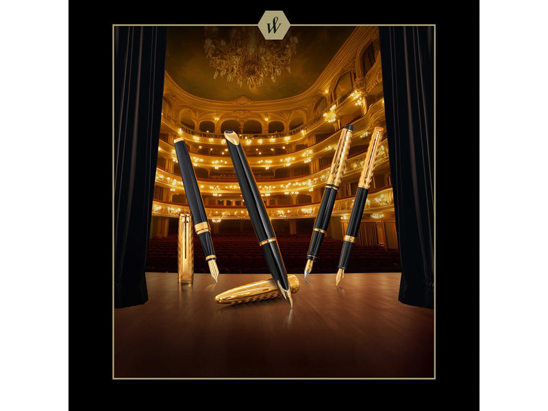 Waterman Carène 'The Opera Collection' Black & Gold G.T. Ballpen M Blue ink