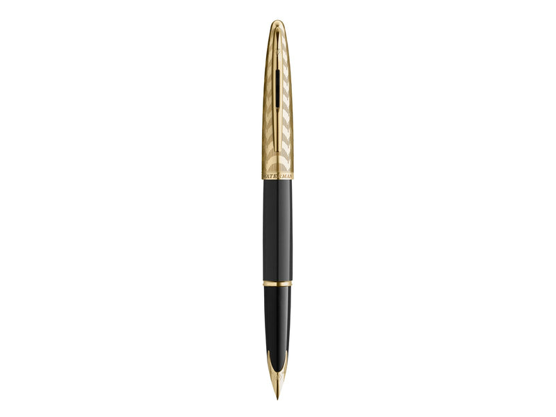 Waterman Carène 'The Opera Collection' Black & Gold G.T. Fountain pen F Blue ink