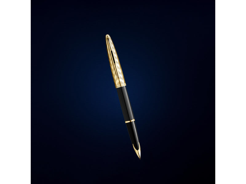 Waterman Carène 'The Opera Collection' Black & Gold G.T. Fountain pen F Blue ink