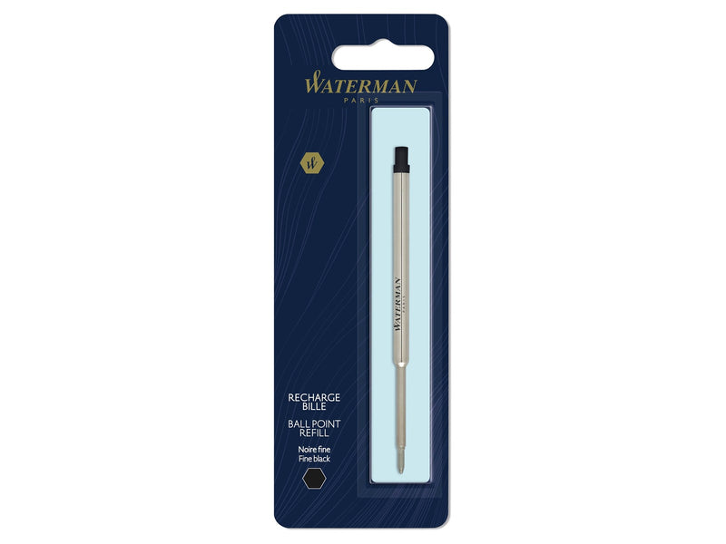 Waterman Ersatzmine für Kugelschreiber | feine Spitze | Schwarze Tinte | 1 Stück