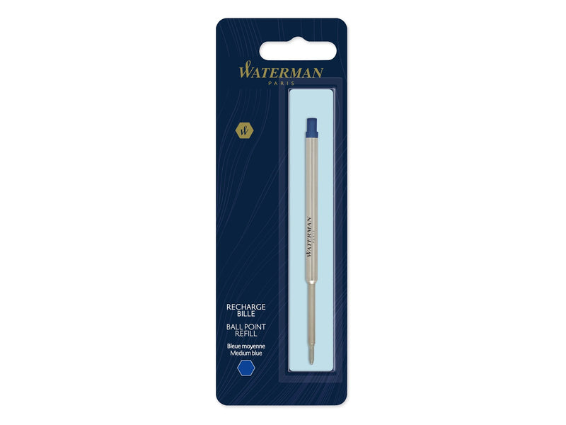 Waterman Ersatzmine für Kugelschreiber | mittlere Spitze | Blaue Tinte | 1 Stück