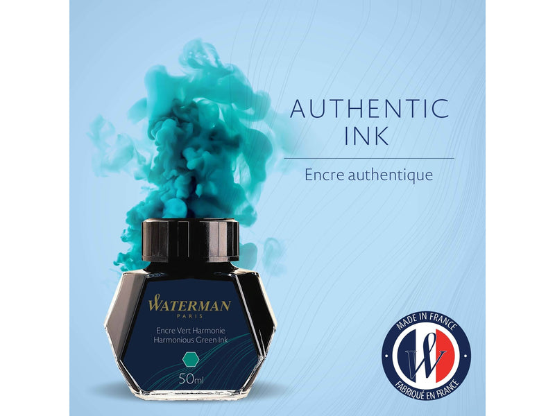 Waterman Füllertinte im Tintenfass | Harmonious Green | Tintenflacon mit 50 ml