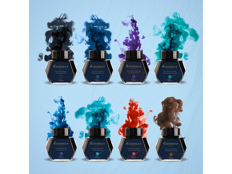 Waterman Füllertinte im Tintenfass | Harmonious Green | Tintenflacon mit 50 ml