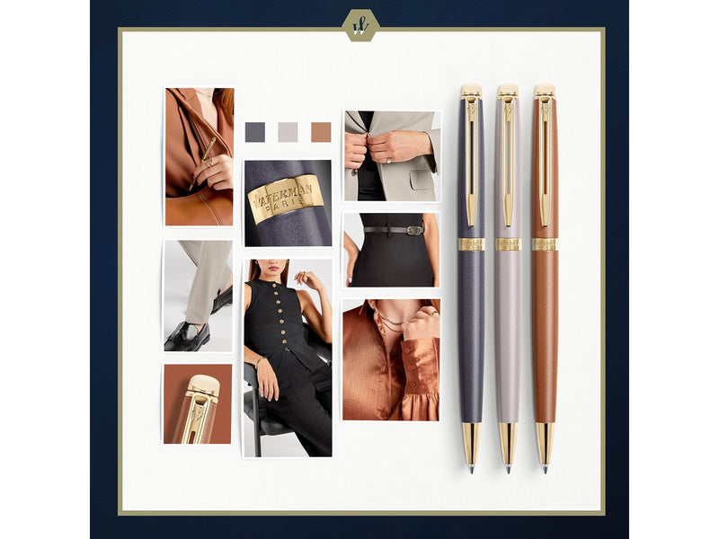Waterman Hémisphère Fountain Pen | Copper Red (The Understated Edit Collection) | Fine Nib with Blue Ink | Gift Box