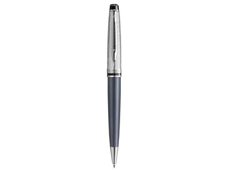Waterman Hémisphère Kugelschreiber, Metall und steingrauer Lackierung mit palladiumbeschichteten Zierteilen, Mittlere Spitze