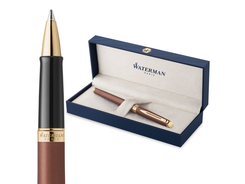 Waterman Hémisphère Rollerball Pen | Copper Red (The Understated Edit Collection) | Fine Point with Black Ink | Gift Box