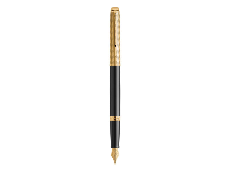 Waterman Hémisphère 'The Opera Collection' Black & Gold G.T. Fountain pen M Blue ink