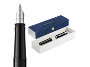 Waterman Impression Black Lacquer P.T. Fountain pen M Blue ink