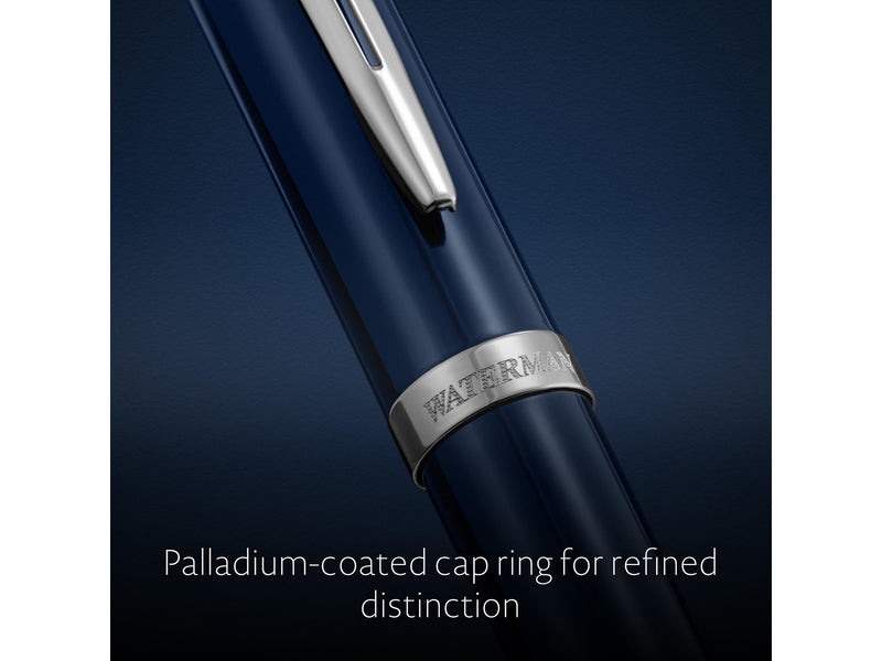 Waterman Impression Blue Lacquer P.T. Fountain pen F Blue ink