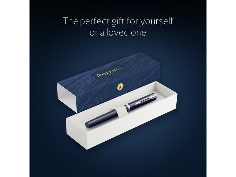 Waterman Impression Blue Lacquer P.T. Fountain pen F Blue ink