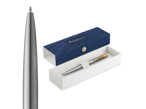 Waterman Impression Stainless Steel G.T. Ballpen M Blue ink
