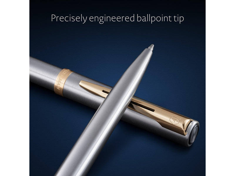 Waterman Impression Stainless Steel G.T. Ballpen M Blue ink