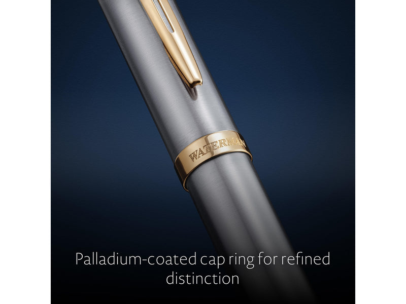 Waterman Impression Stainless Steel G.T. Ballpen M Blue ink