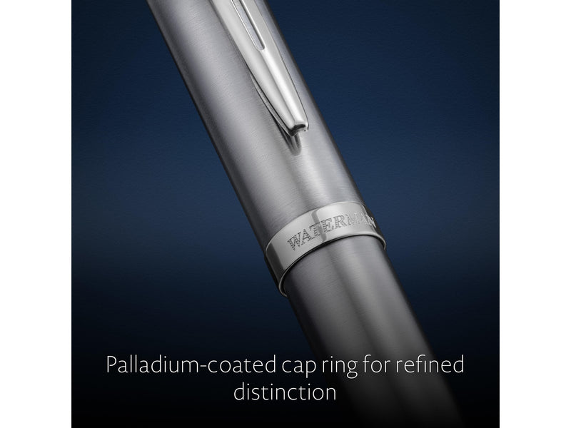 Waterman Impression Stainless Steel P.T. Ballpen M Blue ink