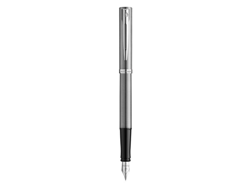 Waterman Impression Stainless Steel P.T. Fountain pen M Blue ink
