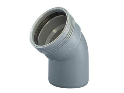 Wavin Wafix pp bend 45° x 32 mm grey