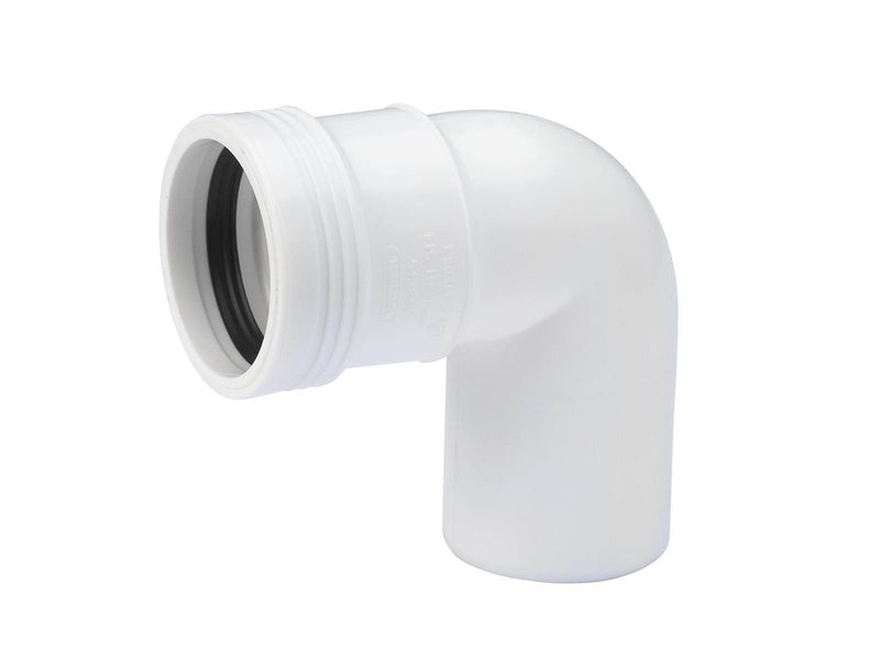 Wavin Wafix pp bend 88.5° x 40 mm white