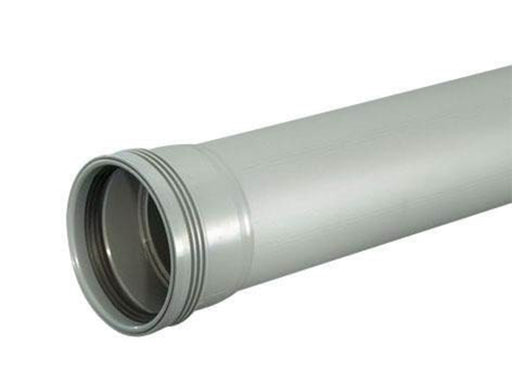 Wavin Wafix pp pipe with sleeve 32 x 1000 mm grey