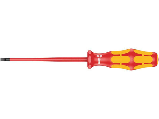 Wera 160 iS VDE-isolierter Schlitz-Schraubendreher mit reduziertem Klingendurchmesser, 0.6 x 3.5 x 100 mm