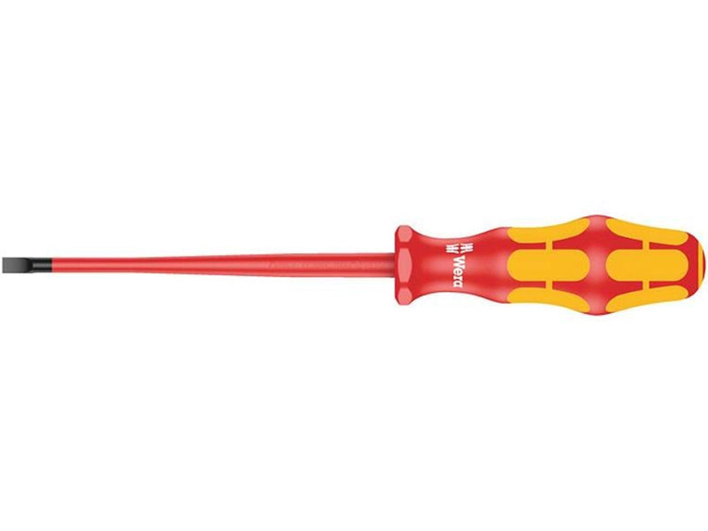 Wera 160 iS VDE-isolierter Schlitz-Schraubendreher mit reduziertem Klingendurchmesser, 0.6 x 3.5 x 100 mm